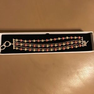 Pastel pearl beaded bracelet